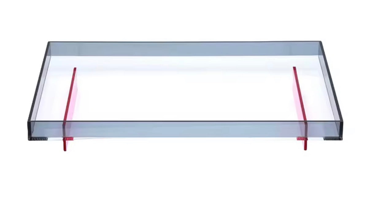 Prism Edge Tray: Pink & Grey