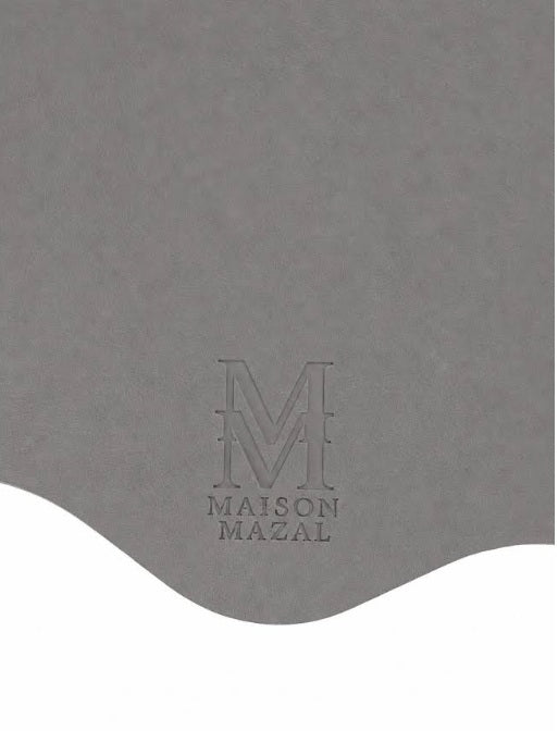 Back Logo Maison Mazal Scalloped Placemat: Lilac