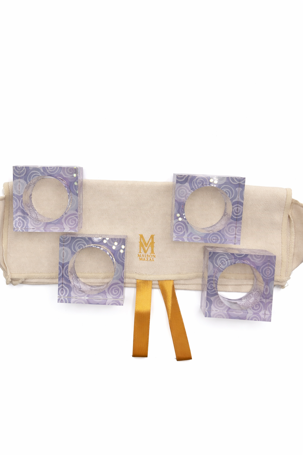 Rosetta Petal Napkin Rings - Set of 4