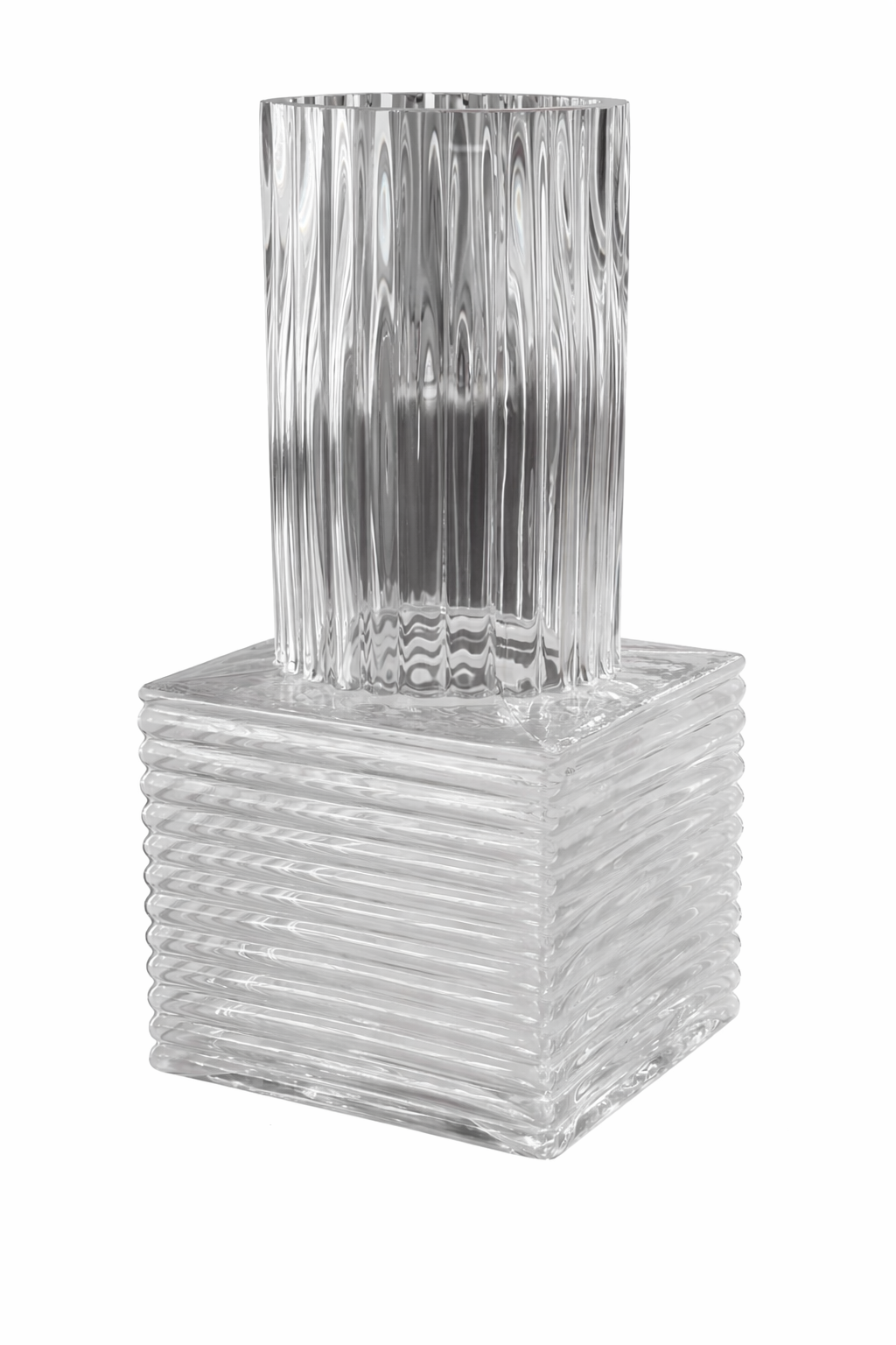 Maison Column Vase: Clear