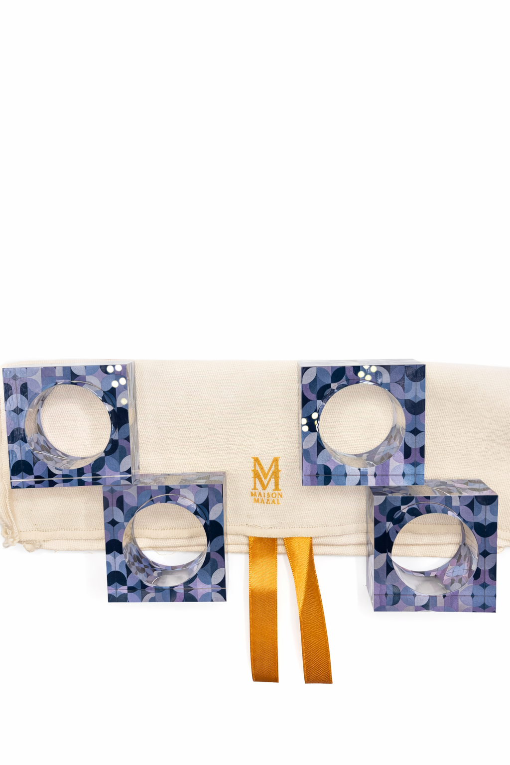 Everyday Geo Napkin Rings - Set of 4