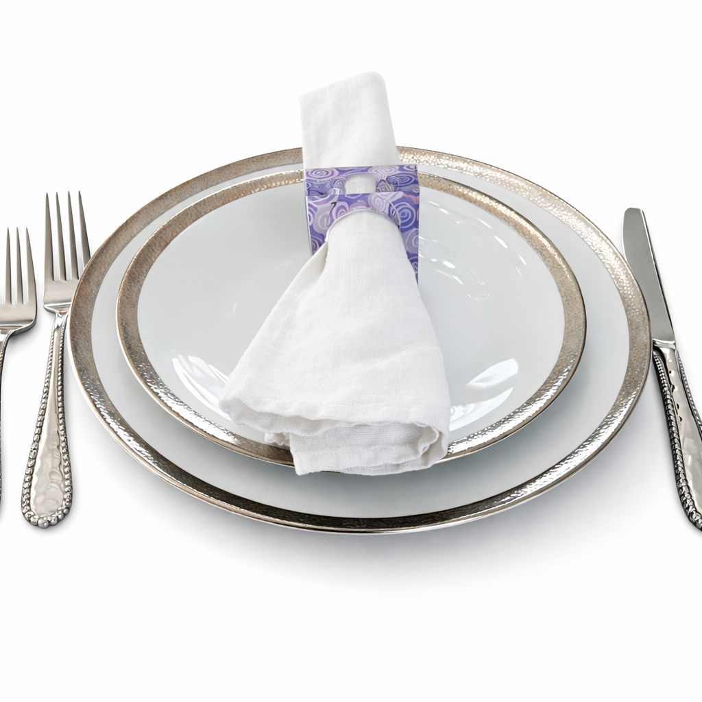 Rosetta Petal Napkin Rings - Set of 4