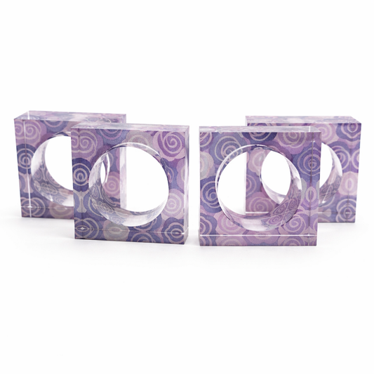 Rosetta Petal Napkin Rings - Set of 4