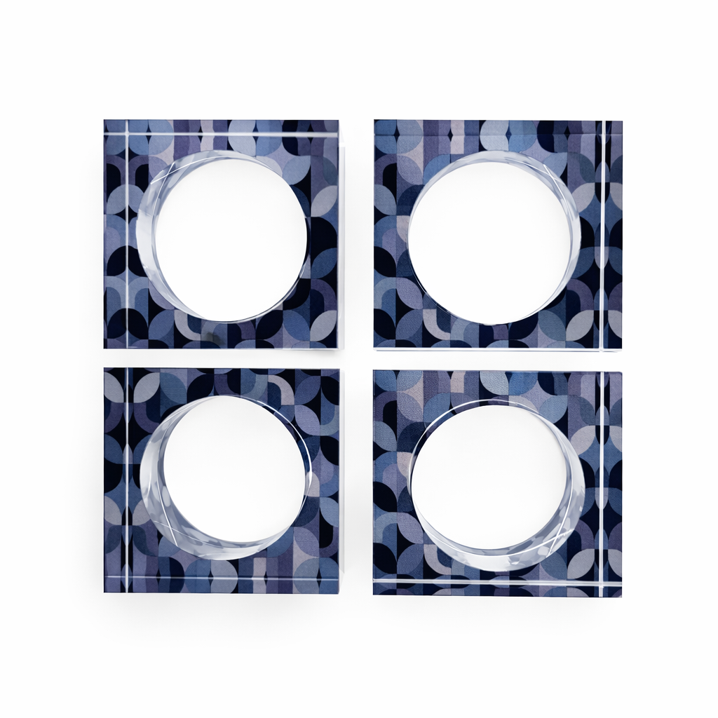 Everyday Geo Napkin Rings - Set of 4
