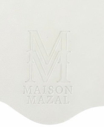 Front Logo Maison Mazal Scalloped Placemat: Light Beige Set of 4