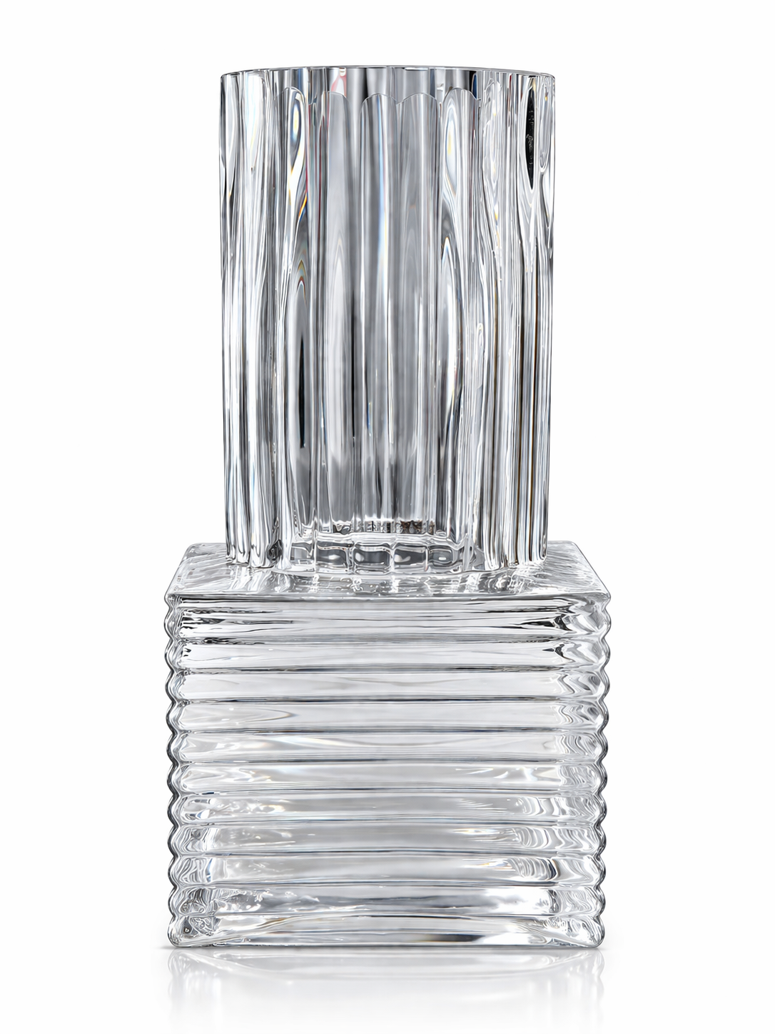 Maison Column Vase: Clear