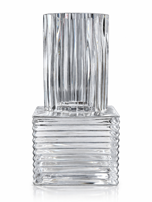 Maison Column Vase: Clear
