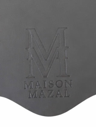 Front Logo Maison Mazal Scalloped Placemat: Coffee Set of 4