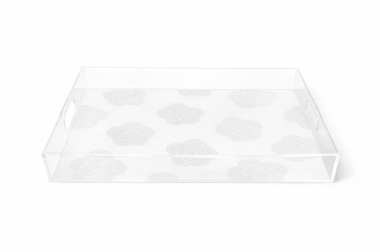 Silver Bloom Tray