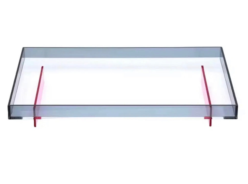 Prism Edge Tray: Pink & Grey