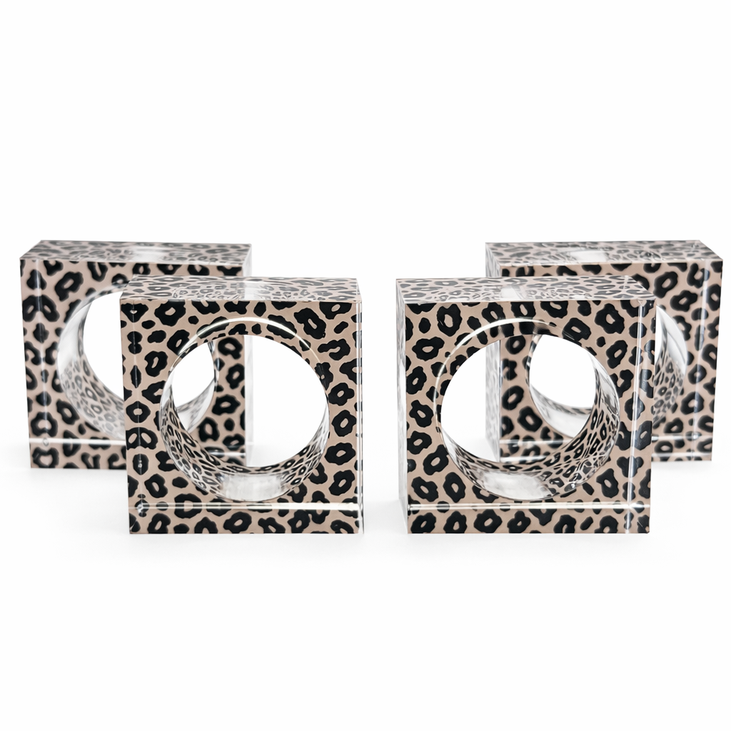 Classic Safari Napkin Rings - Set of 4