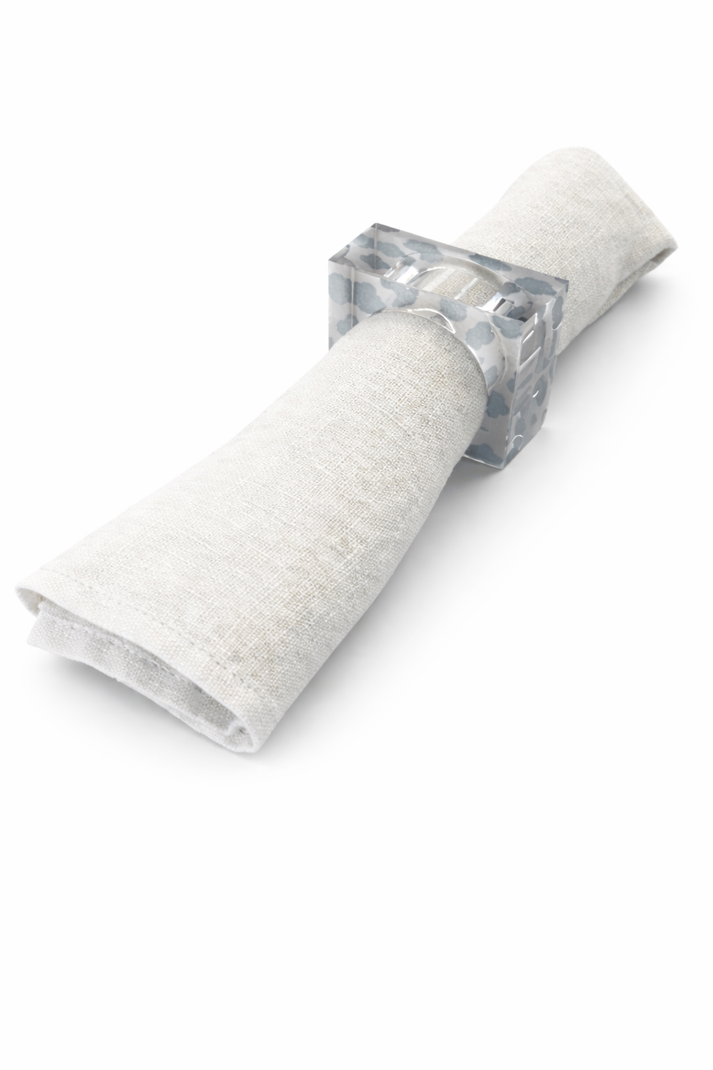 Silver Bloom Napkin Rings - Set of 4