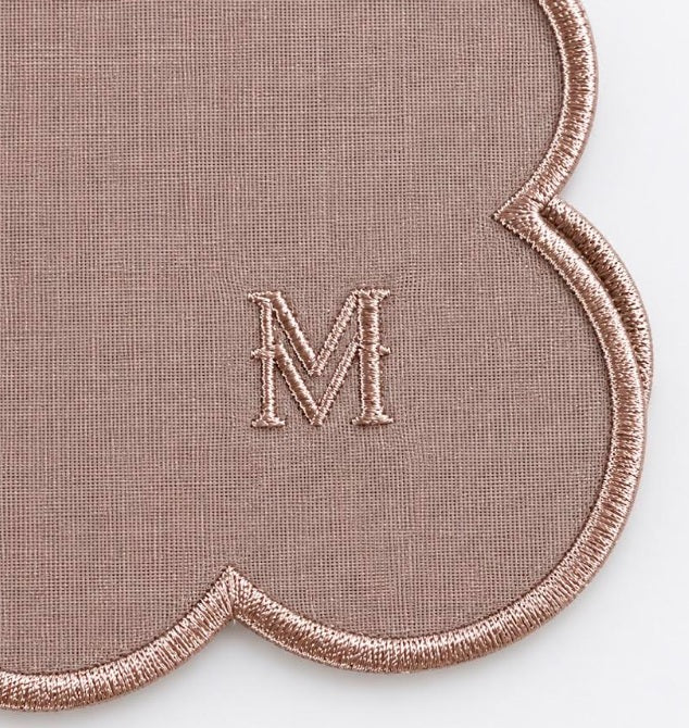 MM Monogram Napkin Set of 4 - Brown