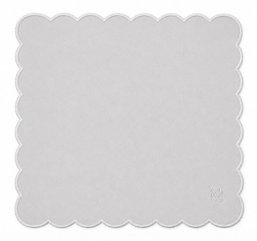 MM Monogram Napkin Set of 4 - Grey