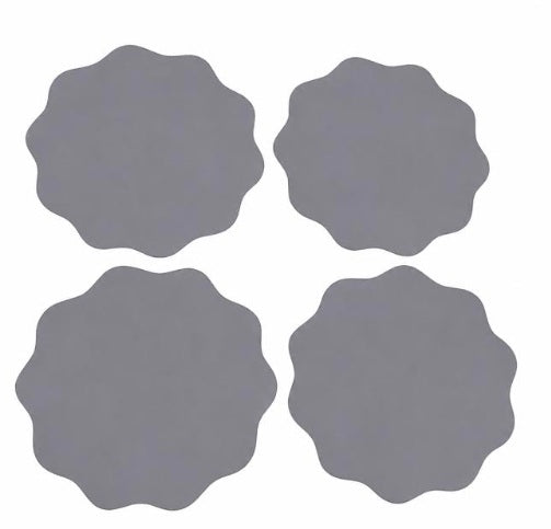 Back Logo Maison Mazal Scalloped Placemat: Lilac