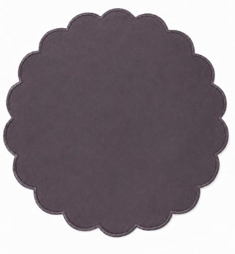 MM Scalloped Placemats Set of 4 - Purple