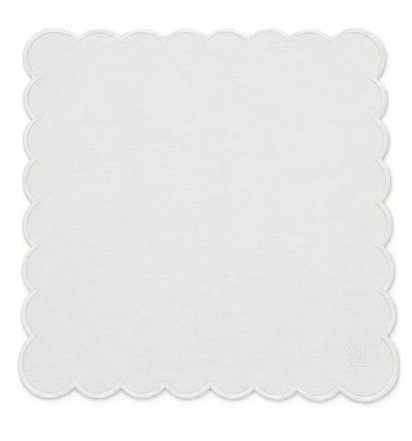 MM Monogram Napkin Set of 4 - Ivory