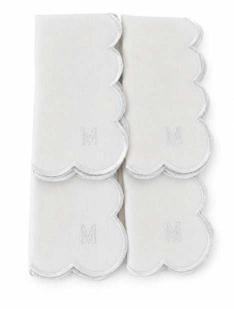 MM Monogram Napkin Set of 4 - Ivory