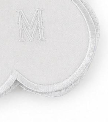 MM Monogram Napkin Set of 4 - Ivory