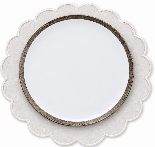 MM Scalloped Placemats Set of 4 - Ivory